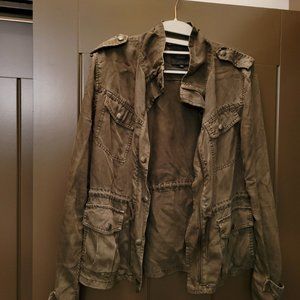 Talula Aritzia Small Khaki Cargo Jacket